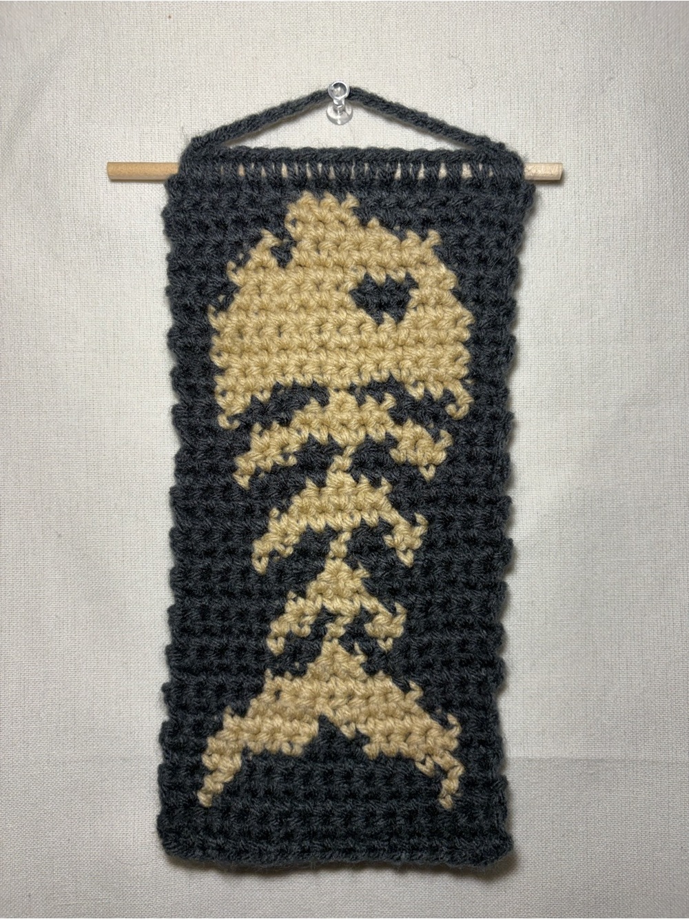Handmade Crochet Fishbone Tapestry